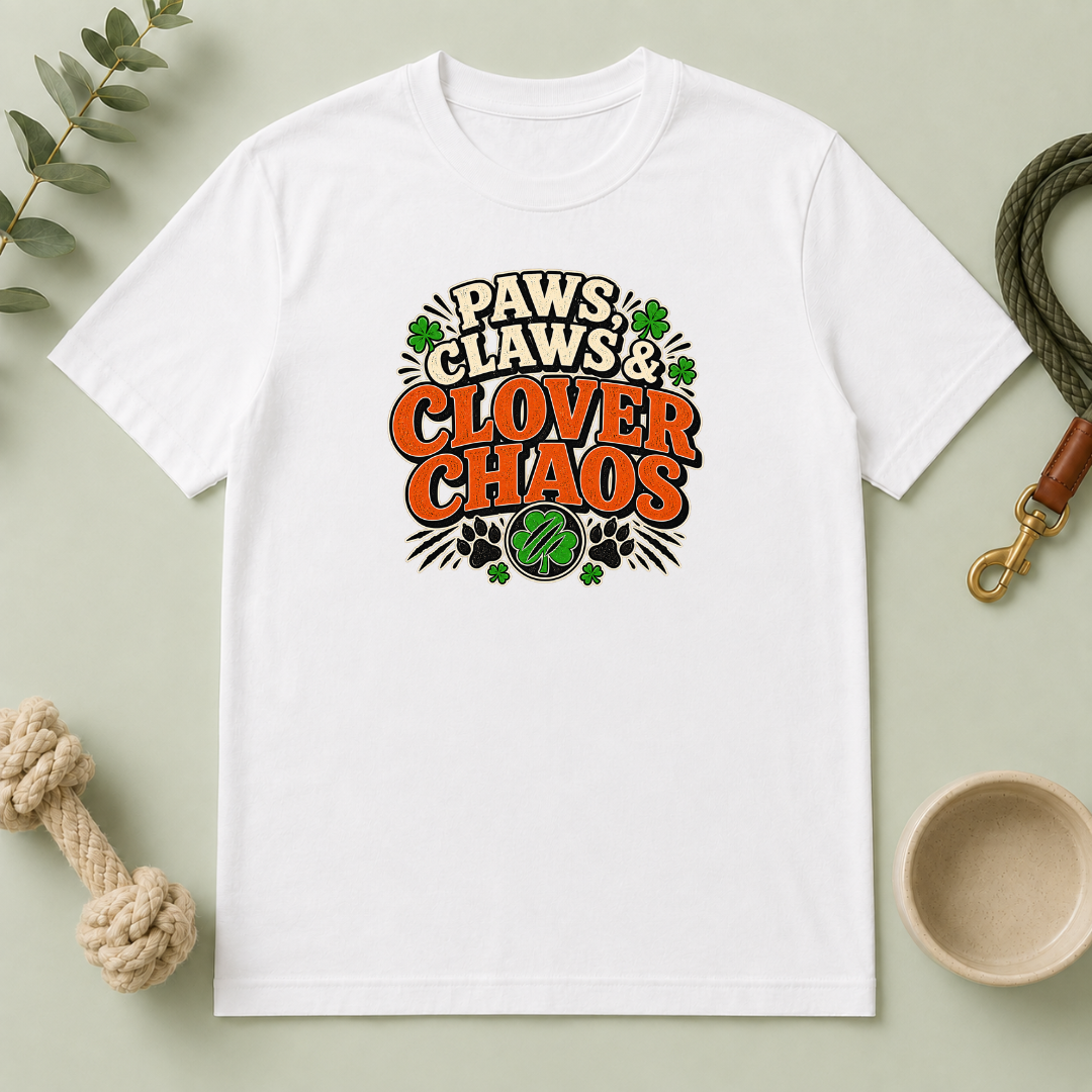 Paws, Claws & Clover Chaos St. Patrick’s Day T-Shirt