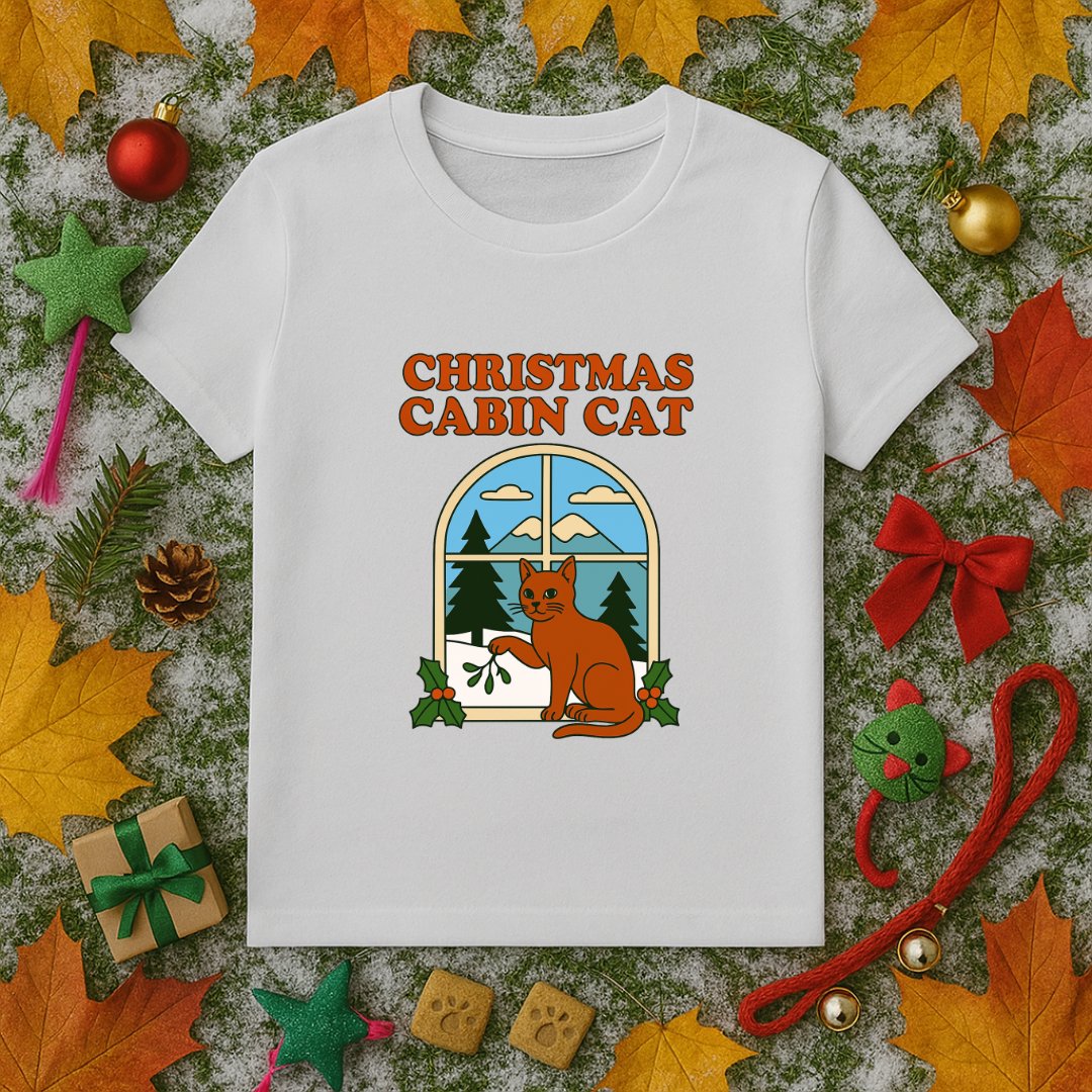 Christmas Cabin Cat