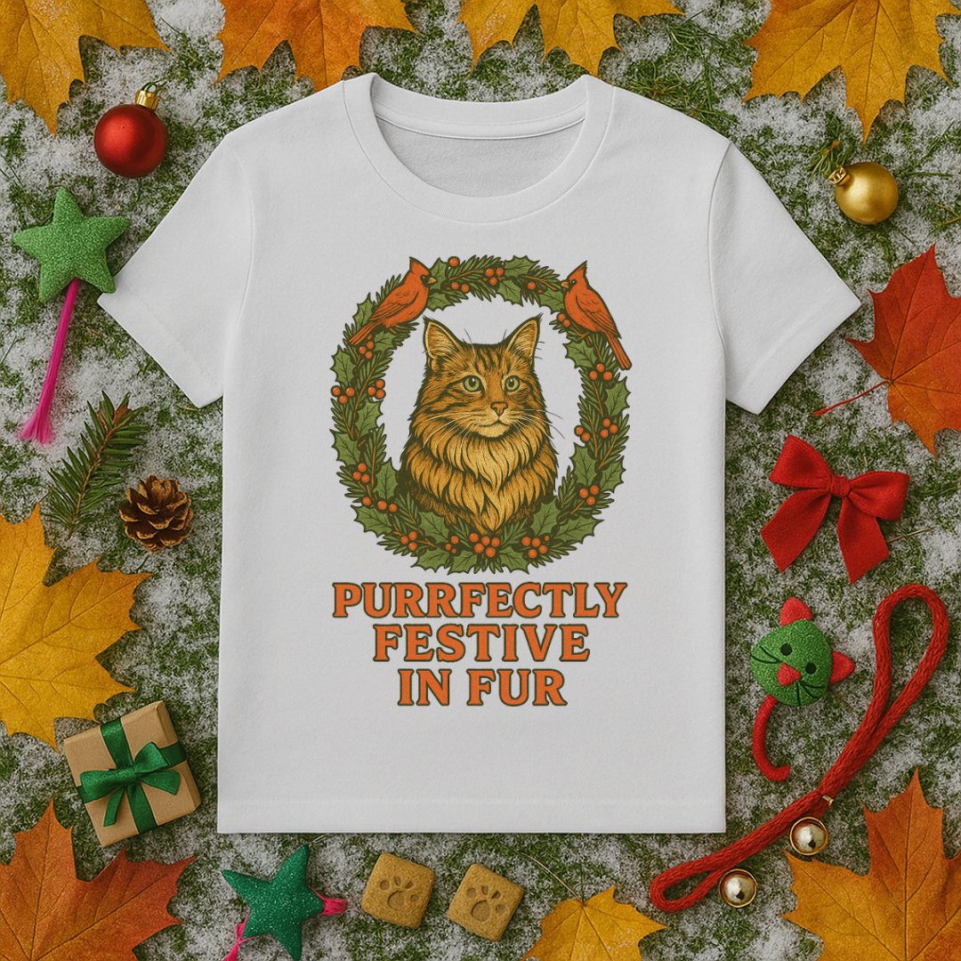 Purrfectly Festive In Fur