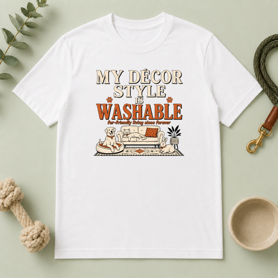 My Decor Style Is Washable Multi-Pet Lifestyle T-Shirt