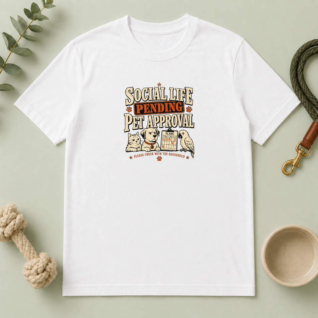"Social Life Pending" Cute Pet Lover Tee