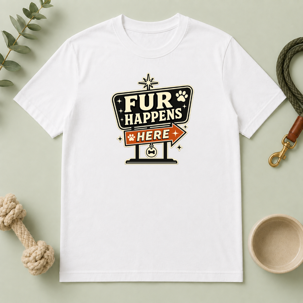 Fur Happens Here Tee