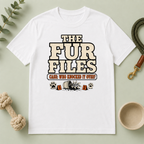 The Fur Files – Who Knocked It Over? Dog & Cat Rivalry T-Shirt