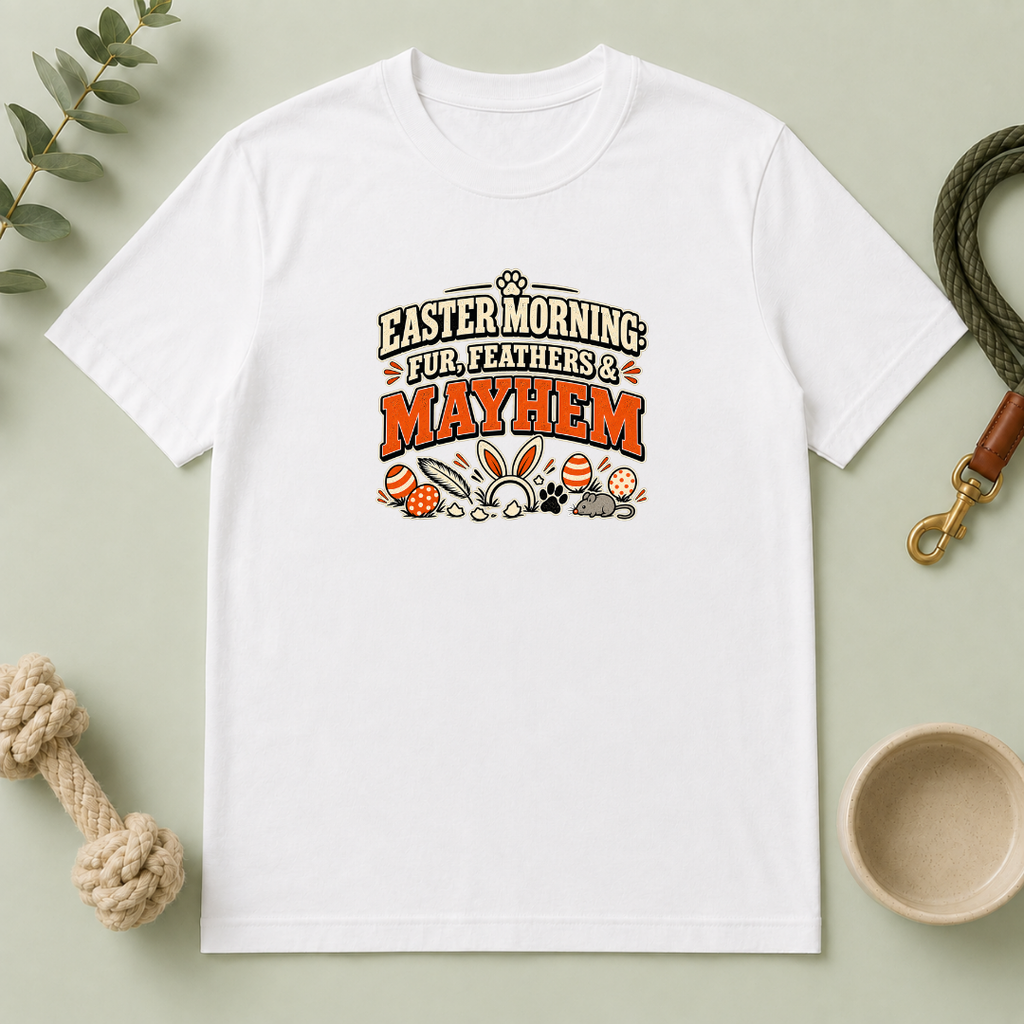 Easter Morning: Fur, Feathers & Mayhem Tee