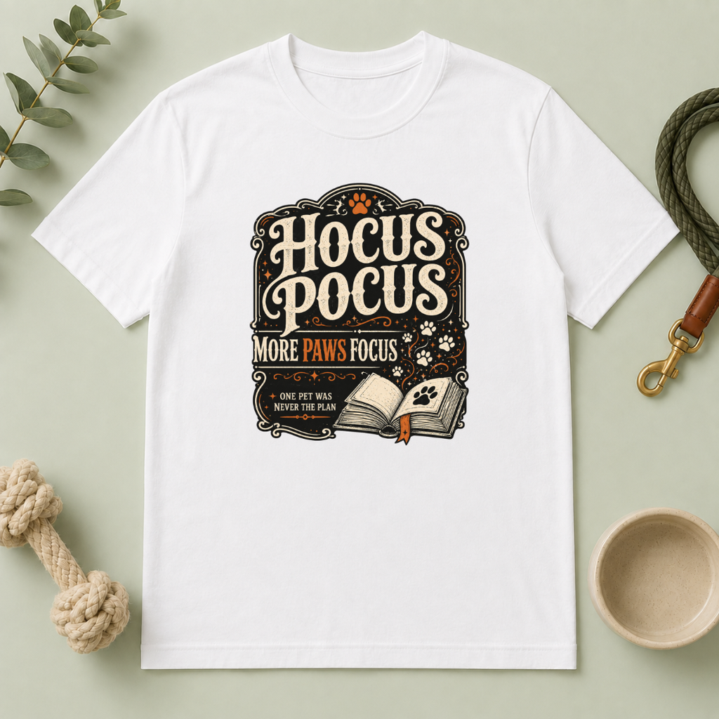 Hocus Pocus, More Paws Focus Halloween Pet T-Shirt