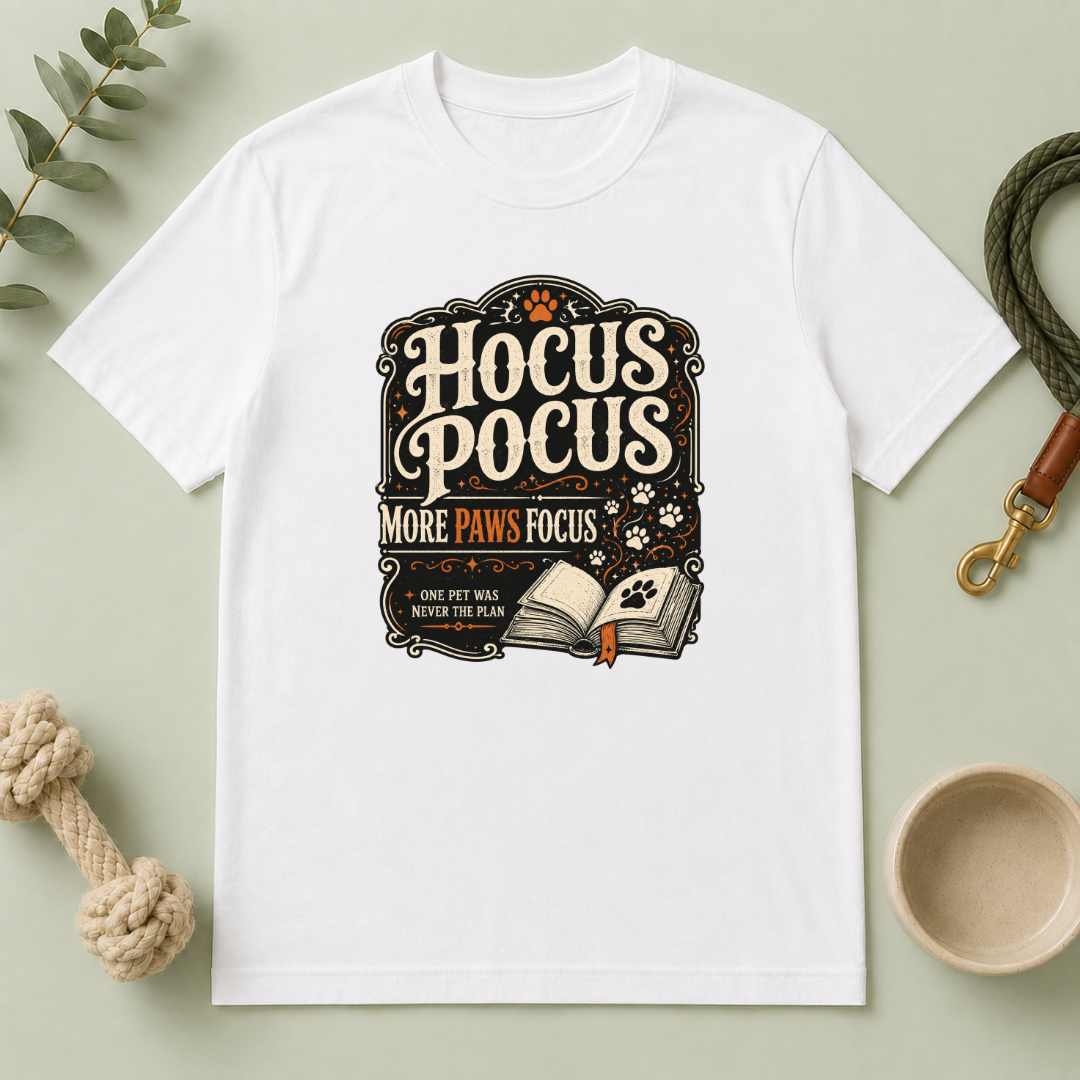Hocus Pocus, More Paws Focus Halloween Pet T-Shirt