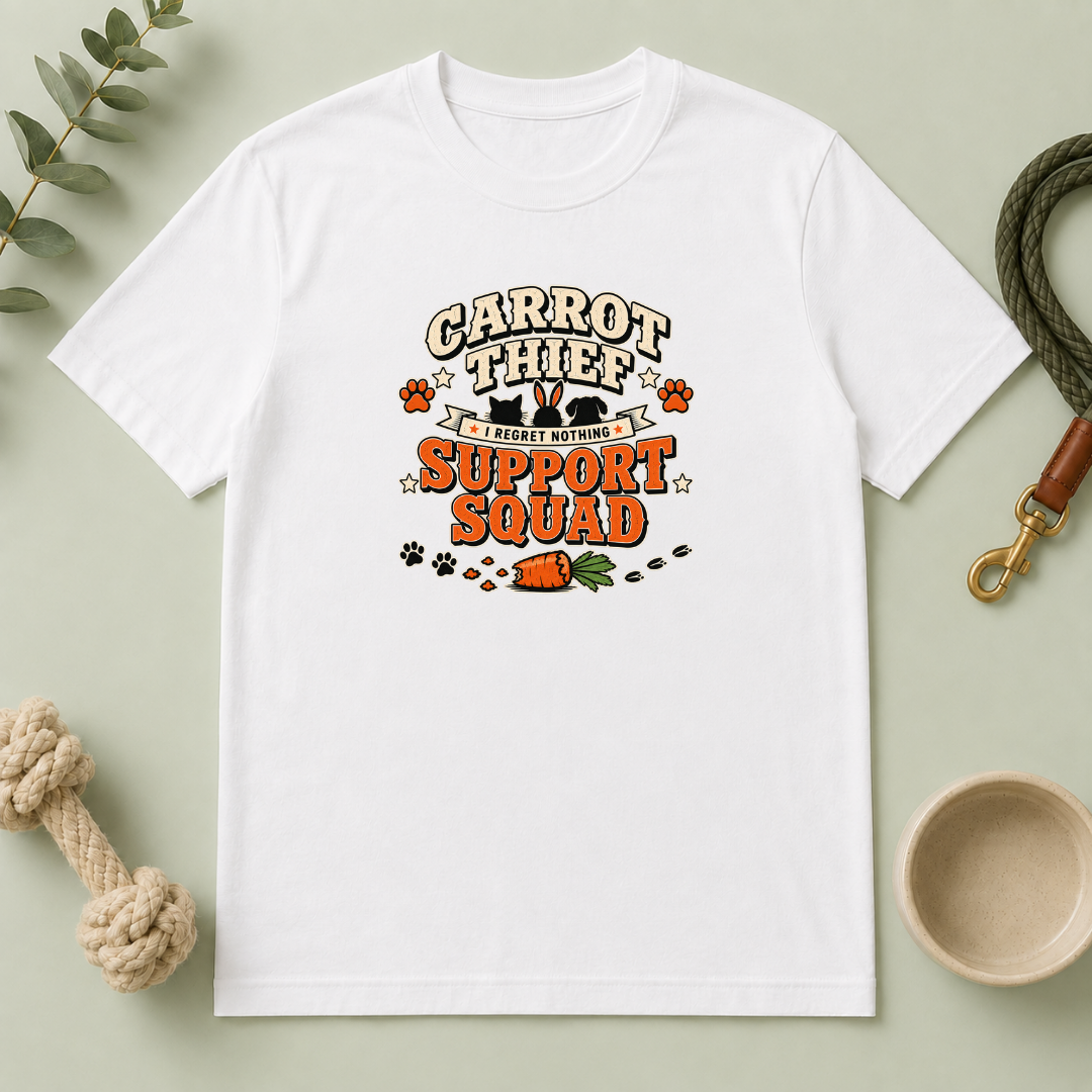 Carrot Thief Support Squad Multi-Pet Easter T-Shirt